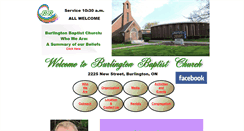 Desktop Screenshot of burlingtonbaptist.com