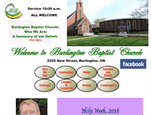 Tablet Screenshot of burlingtonbaptist.com